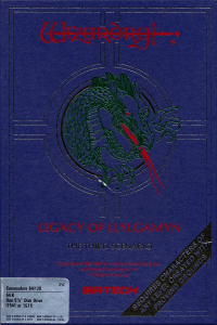 Wizardry Legacy of Llylgamyn the Third Scenario Commodore 64  box art